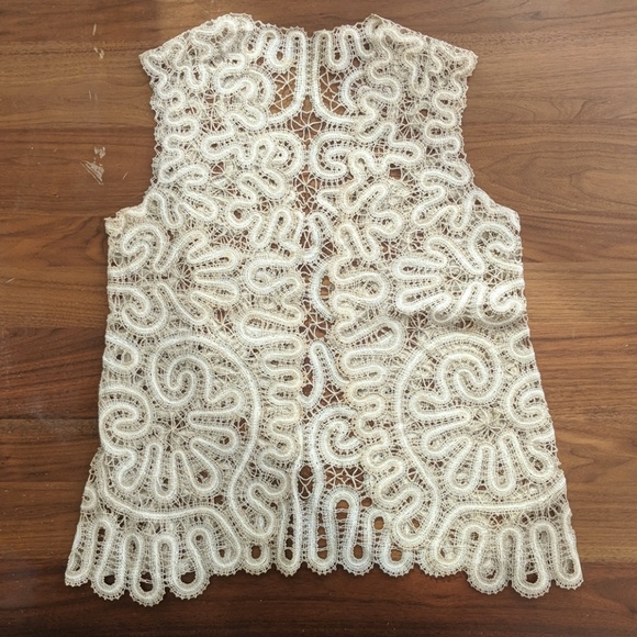 Vintage Jackets & Blazers - 70sVINTAGE Doily Vest